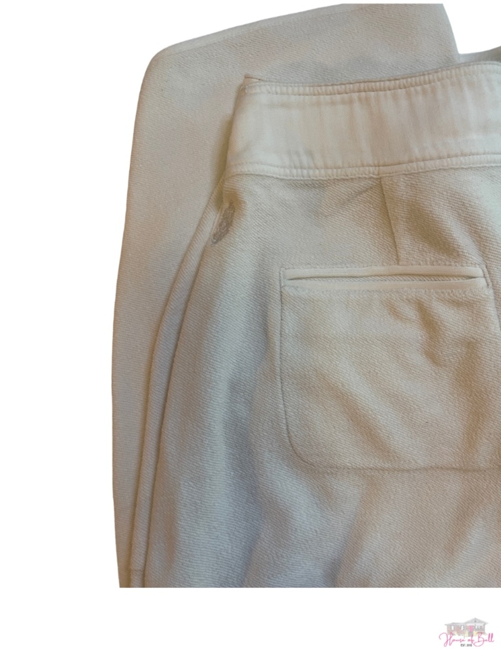 FP Movement Free People French Terry Cargo Crop Sweatpants Cream White Medium - Picture 4 of 8